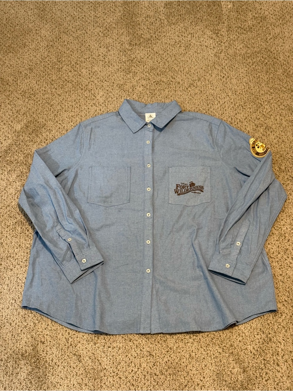 Walt Disney World Fort Wilderness Button Down